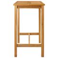 vidaXL Barový stôl Prírodná 110 x 60 x 105 cm Masívny teak