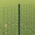 vidaXL Euro oplotenie s pilierom 10 x 1 m PVC potiahnutá oceľ Zelená