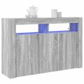 vidaXL Servírovacia skriňa Sivý Sonoma 116 x 30 x 75 cm