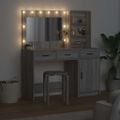 vidaXL Toaletný stolík 2 ks Sivá 78,5 x 41 x 135 cm Kompozitné drevo