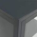 vidaXL Komoda antracitová 38x35x70 cm kov a sklo