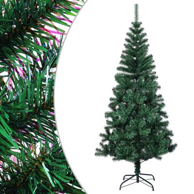 vidaXL Umelý vianočný stromček s farebnými vetvičkami zelený 240cm PVC