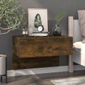 vidaXL Nástenné nočné stolíky 2 ks, tmavý dub