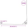 vidaXL Celta antracitová 3x4 m 650 g/m²