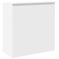 vidaXL Recepčný pult biely 100x50x103,5 cm, umelé drevo