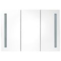 vidaXL LED kúpeľňová zrkadlová skrinka 89x14x62 cm žiarivá čierna