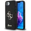 Puzdro Guess HC Fixed Glitter Big 4G pre iPhone 16e čierna