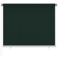 vidaXL Vonkajšia zatemňovacia roleta 185 (Š) x 140 (V) cm tmavozelená HDPE