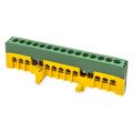 Mostík PE 15-F2 (svorkovnica 15x16 mm2), zakrytý IP20, zeleno-žltý, 63 A, na DIN /2020273