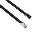 vidaXL Viazací pás na káble 25 ks 4,6 x 150 mm Čierna