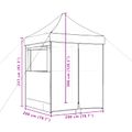 vidaXL Párty stan 200 x 200 x 306 cm Vínovo červená Oxfordská látka