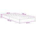 vidaXL Rám postele Dub sonoma 80 x 200 cm Kompozitné drevo