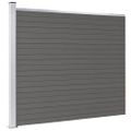vidaXL Plotový panel WPC 175x146 cm sivý
