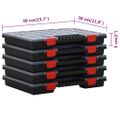 vidaXL Triediace boxy 10 ks 40x30x5 cm polypropylén
