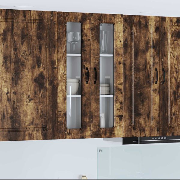 vidaXL Dvierka na umývačku Kalmar Dymová dub 60 x 31 x 100 cm