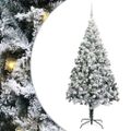vidaXL Umelý vianočný stromček Biela 180 cm PVC a Oceľ a Plast