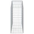 vidaXL Oblúkový gabionový kôš 150x50x100/120 cm pozinkované železo