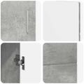vidaXL Servírovacia skriňa FLORIN 88,5 x 30,5 x 55,5 cm Betónová šedá