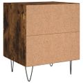 vidaXL Nočné stolíky 2 ks dymový dub 40x35x47,5 cm kompozitné drevo