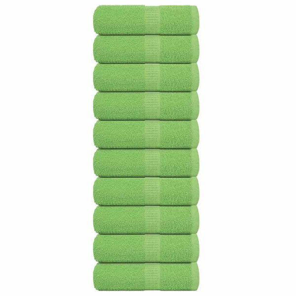 vidaXL Utierky na umývanie FROGN 10 ks jablkovo zelené 30x30 cm 360 g/m²