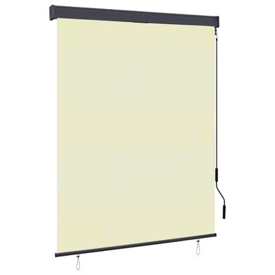 vidaXL Vonkajšia zatemňovacia roleta 140x250 cm krémová