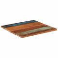 vidaXL Štvorcová stolová doska 70x70 cm, 25-27 mm, recyklovaný masív