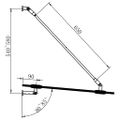 vidaXL Vchodová strieška z bezpečnostného skla VSG 120x60 cm nehrdzavejúca oceľ