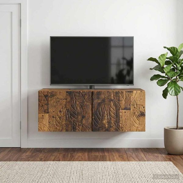 vidaXL Nástenná TV skrinka 59,5 x 41 x 30 cm Staré drevo