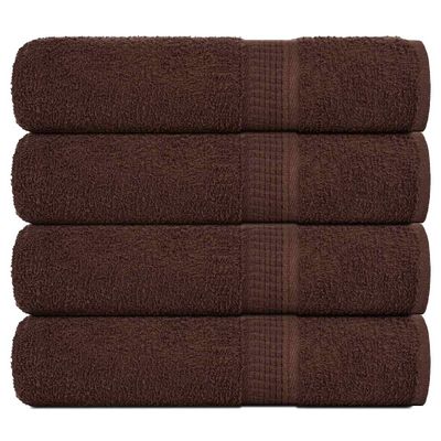 vidaXL Osušky do kúpeľne FROGN 4 ks hnedé 100x150 cm 360 g/m²