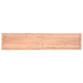 vidaXL Stolová doska svetlohnedá 200x40x(2-6)cm ošetrený masív hrany