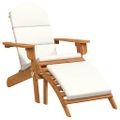 vidaXL Adirondack Záhradná stolička s podnožkou masívne akáciové drevo