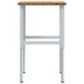 vidaXL pracovný stôl svetlohnedý 80x60x(71,5-98) cm masívny dub