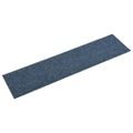 vidaXL Kobercové podlahové dlaždice 16 ks 5 m² 25x100 cm modré