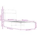 vidaXL Posteľný rám bez matraca 80x200 cm dymový dub kompozitné drevo
