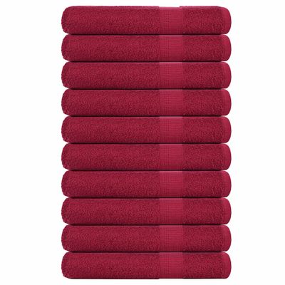 vidaXL Uteráky FROGN 10 ks bordové 100x200 cm 360 g/m²