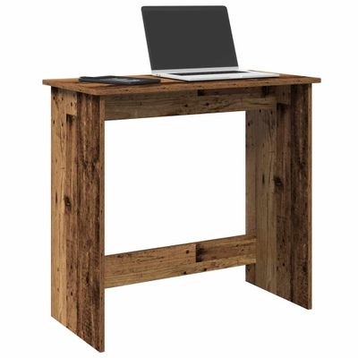 vidaXL Písací stôl staré drevo 80x40x75 cm kompozitné drevo