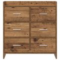 vidaXL Servírovacia skriňa Staré drevo 75 x 33 x 80 cm