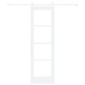 vidaXL Posuvné dvere 61 x 198,5 cm Masívne borovicové drevo a sklo