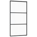 vidaXL Posuvné dvere s kovaním ESG sklo a hliník 102x205 cm