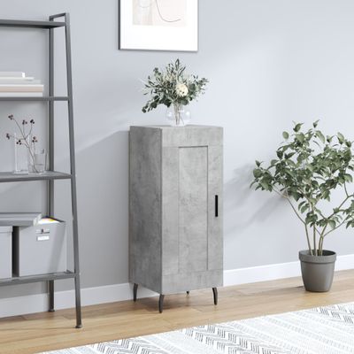 vidaXL Komoda betónovo sivá 34,5x34x90 cm spracované drevo