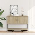 vidaXL Konzolový stolík dub sonoma 100x35x74,5 cm kompozitné drevo