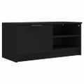 vidaXL TV stolíky 2 ks čierne 80x35x36,5 cm spracované drevo