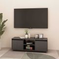 vidaXL TV skrinka sivá 110x30x40 cm borovicový masív