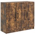 vidaXL Servírovacia skriňa Dymový dub 89 x 34,5 x 77 cm