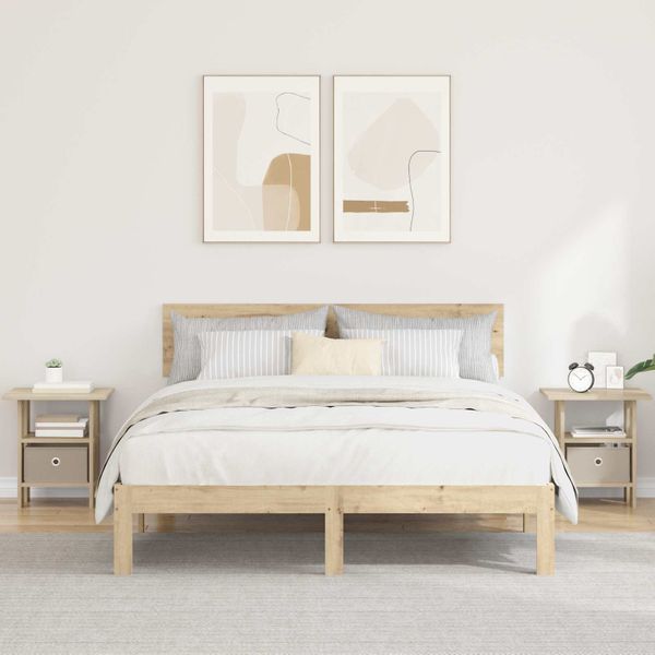 vidaXL Nočný stolík 2 pcs Sonoma dub 41 x 40 x 45 cm Kompozitné drevo