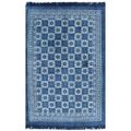 vidaXL Kilim koberec modrý 120x180 cm bavlnený vzorovaný