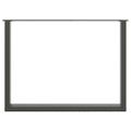 vidaXL Nohy k jedálenskému stolu v tvare U, 2 ks, antracitové, 100 x (72-73) cm, oceľ