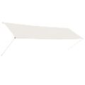 vidaXL Zaťahovacia markíza 400x150 cm krémová