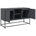 vidaXL TV skrinka antracitová 100,5x39x60,5 cm oceľ