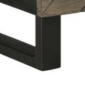 vidaXL TV skrinka, čierna 100x33x46 cm, mangový masív